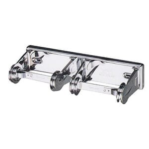 Locking Toilet Tissue Dispenser Double Roll - Chrome Locking Toilet Tissue Dispenser Double Roll - Chrome