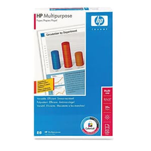 HP Multipurpose Paper, 96 Brightness, 20lb, 8-1/2 x 14, White, 500 Sheets/Ream HP Multipurpose Paper, 96 Brightness, 20lb, 8-1/2 x 14, White, 500 Sheets/Ream