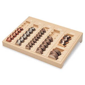 Steelmaster One-Piece Plastic Countex II Coin Tray w/6 Compartments, Sand Steelmaster One-Piece Plastic Countex II Coin Tray w/6 Compartments, Sand