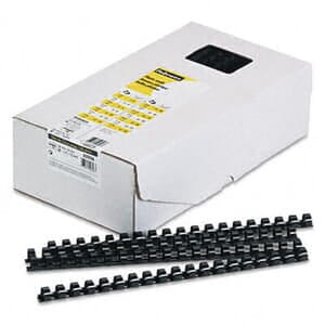 Plastic Comb Bindings, 1/2" Diameter, 90 Sheet Capacity, Black, 100 Combs/Pack Plastic Comb Bindings, 1/2" Diameter, 90 Sheet Capacity, Black, 100 Combs/Pack