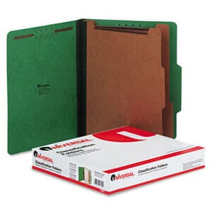 Pressboard Classification Folders, Letter, Six-Section, Emerald Green, 10/Box Pressboard Classification Folders, Letter, Six-Section, Emerald Green, 10/Box