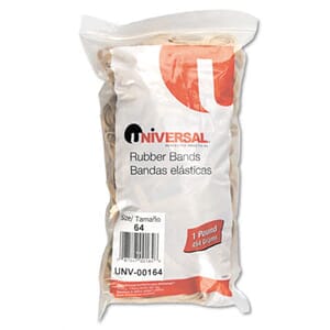 Rubber Bands, Size 64, 3-1.2 x 1/4, 320 Bands/1lb Pack Rubber Bands, Size 64, 3-1.2 x 1/4, 320 Bands/1lb Pack