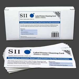 Seiko Instruments Smart Label Printer Cleaning Card w/Waffletechnology (15 / Box) Seiko Instruments Smart Label Printer Cleaning Card w/Waffletechnology (15 / Box)