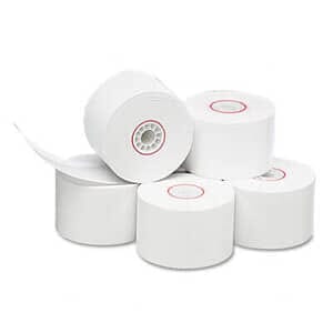 1 3/4" x 150' One-Ply Cash Register/POS Paper Rolls; 10 rolls/carton - White 1 3/4" x 150' One-Ply Cash Register/POS Paper Rolls; 10 rolls/carton - White