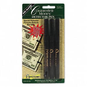 Smart Money Counterfeit Bill Detector Pen for use with U.S. Currency, 3/Pack Smart Money Counterfeit Bill Detector Pen for use with U.S. Currency, 3/Pack