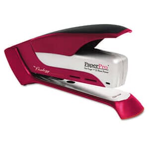 Accentra Spring Powered Stapler, 25-Sheet Capacity, Red/Silver Accentra Spring Powered Stapler, 25-Sheet Capacity, Red/Silver