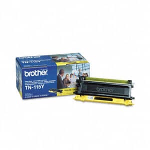 Brother TN115Y High-Yield Toner, 4000 Page-Yield, Yellow Brother TN115Y High-Yield Toner, 4000 Page-Yield, Yellow
