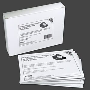 Waffletechnology Cleaning Card for Epson Capture One Check Scanner (15 / Box) Waffletechnology Cleaning Card for Epson Capture One Check Scanner (15 / Box)