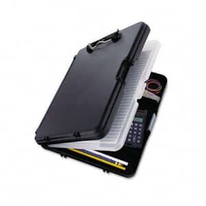 Saunders WorkMate II Storage Clipboard, 1/2" Capacity, Holds 8-1/2w x 12h, Black/Charcoal Saunders WorkMate II Storage Clipboard, 1/2" Capacity, Holds 8-1/2w x 12h, Black/Charcoal