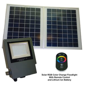 Sgg Rgb 54 2r Color Selectable Led Solar Flood Light With