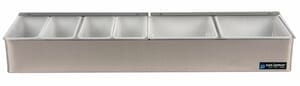 Garnish Tray - Non-Chilled - (2) 1 Qt and (4) 1 Pt w/Split Lids Garnish Tray - Non-Chilled - (2) 1 Qt and (4) 1 Pt w/Split Lids