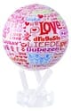 4.5" World Love MOVA Globe in White with automatic rotation feature