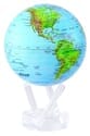 4.5" Blue Green MOVA Globe with automatic rotation feature
