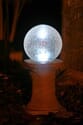 Solar Chameleon Crackled Glass Gazing Ball with Pedestal