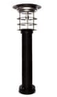 Gama Sonic Black Stainless Steel Bollard Solar Lamp with EZ Anchor Base