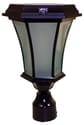 Solar Coach Lamp with Flicker Flame LED - 3 Inch Fitter