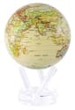 6" Antique MOVA Globe with automatic rotation feature