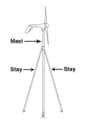 9' Air Marine Aluminum Pole Set