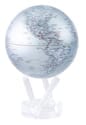 4.5" Silver Earth MOVA Globe with automatic rotation feature