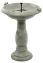 Country Gardens Solar Birdbath with 2.5-gallon Water Bowl