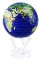 6" Satellite View MOVA Globe with gold lettering and automatic rotation feature