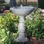Country Gardens Solar Birdbath with 2.5-gallon Water Bowl