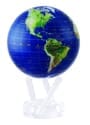 4.5" Satellite View MOVA Globe with Gold Lettering and Self Rotating Feature