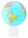 8.5" Blue Ocean MOVA Globe with Medium Crystal Base