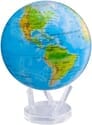 Mova Globe - 8.5" Rotating Globe - Blue with Relief Map