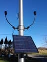 High End CREE Bullhorn Solar Flagpole Lighting Kit