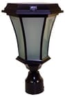 Solar Coach Lamp with Flicker Flame LED - 3 Inch Fitter