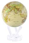 6" Antique MOVA Globe with automatic rotation feature