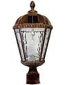Gama Sonic Royal Solar Lamp with GS-Solar LED Light Bulb with 3 Inch Fitter - Brushed Bronze