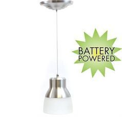 EZ Pull Pendant Light with Remote Control - Brushed Nickel