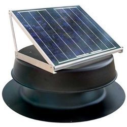 Solar Attic Fan - 48 Watts - 2825 sq ft - Black