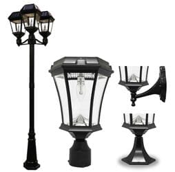 Solar Lamp Post Lights, Deck & Wall Lights