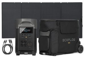 Ecoflow Delta Pro with 400W Solar Panel with Pro Bag and MC4 Extension Cable Special Bundle