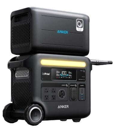 Anker SOLIX F2600 Portable Power Station with Expansion Battery - 4608 Watt Hours