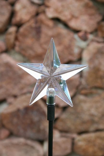5-Point Star Solar Stake Light - Color Changing Solar Lights