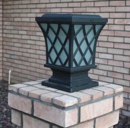 Premium Classic Solar Pillar Light In Black
