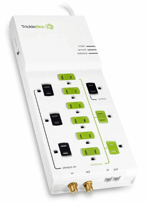 12 Outlet Advanced PowerStrip - 4320 Joules - Surge Protection - with Secondary Protection for TVs and PCs