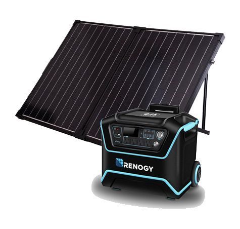 The Lycan Powerbox Solar Generator Kit with 100 Watt Suitcase Panel