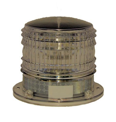 Solar Marine Beacon Light with Magnetic Base - Constant Operation