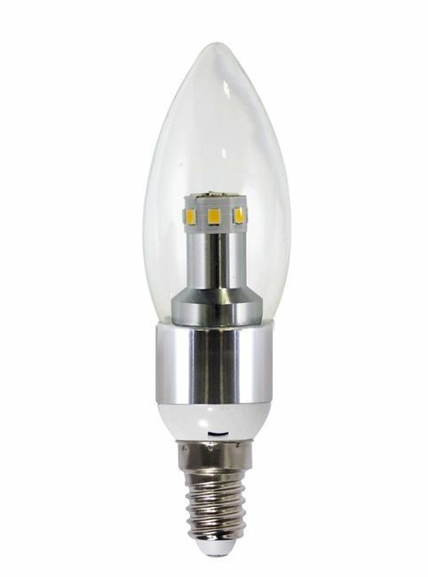 GS Solar LED Light Bulb - C37 Warm White 2700K