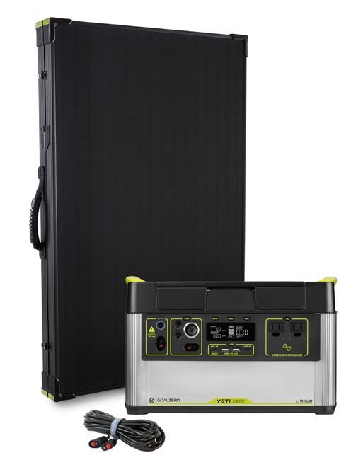 Goal Zero Yeti 1000X Solar Generator Kit - with Boulder 200 Watt Solar Panel