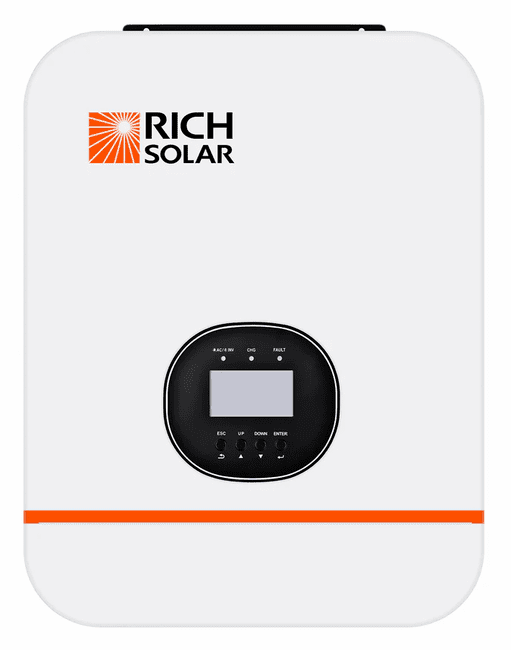 Rich Solar 3000 Watt (3kW) 48 Volt Off-grid Hybrid Solar Inverter/Charge Controller