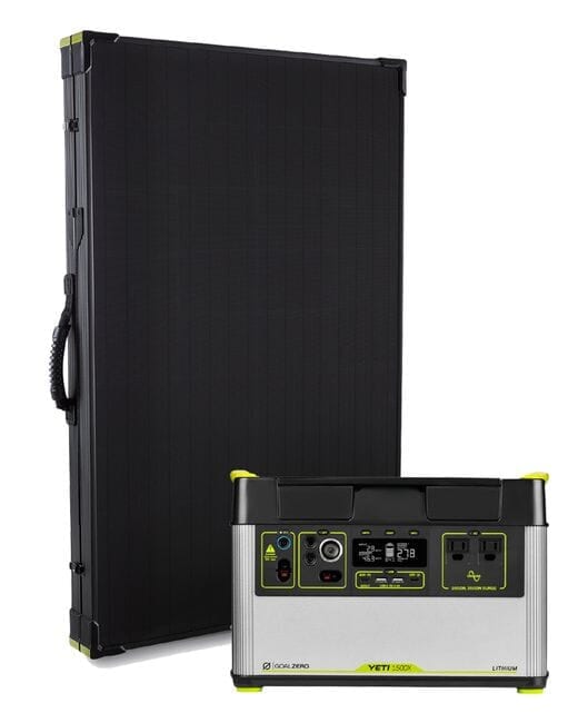 Goal Zero Yeti 1500X Portable Solar Generator Kit with Boulder 200