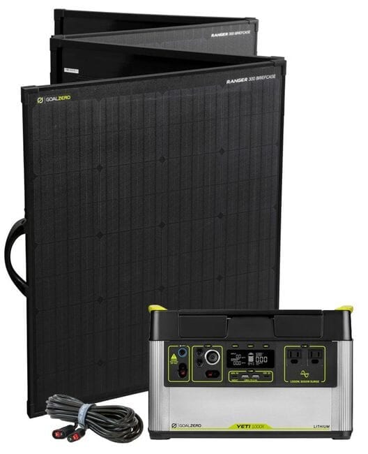 Goal Zero Yeti 1000X Ranger 300 Solar Generator Kit
