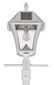 Gama Sonic Baytown II Bulb Solar Lamp Post with EZ-Anchor Base in White