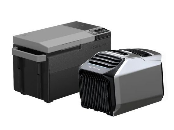 Ecoflow Wave 2 Portable Air Conditioner and Heater Plus Glacier Portable Refrigerator